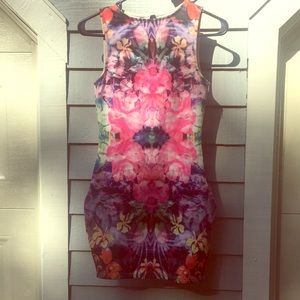 Beautiful printed fit going out dress